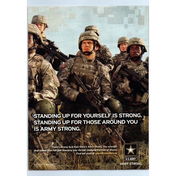 2007 US Army Recruiter Recruiting Vintage Print Ad Camo Field Training Wall Art - Picture 1 of 2